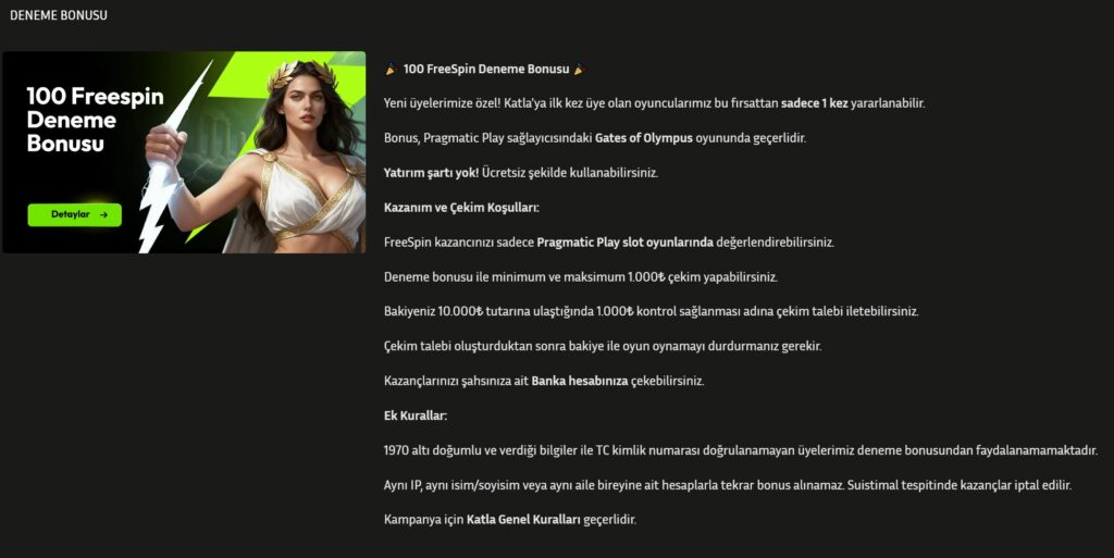 katla deneme bonusu